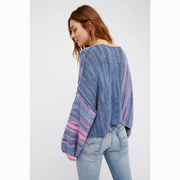 142 FREE PEOPLE Amethyst Sweater - Picture 3 of 4